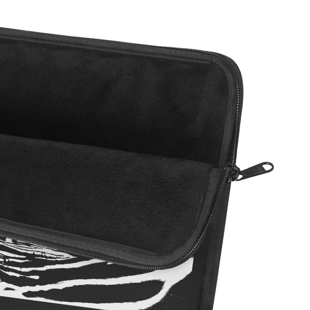 Stylish Zebra Print Laptop Sleeve - Protect Your Device with a Touch of Wild - Curran Artworks