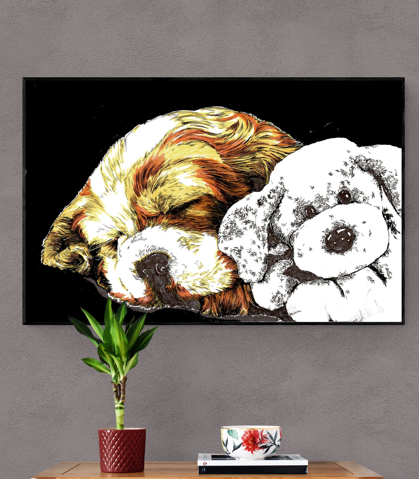 King Charles Cocker Spaniel Wall Art Poster