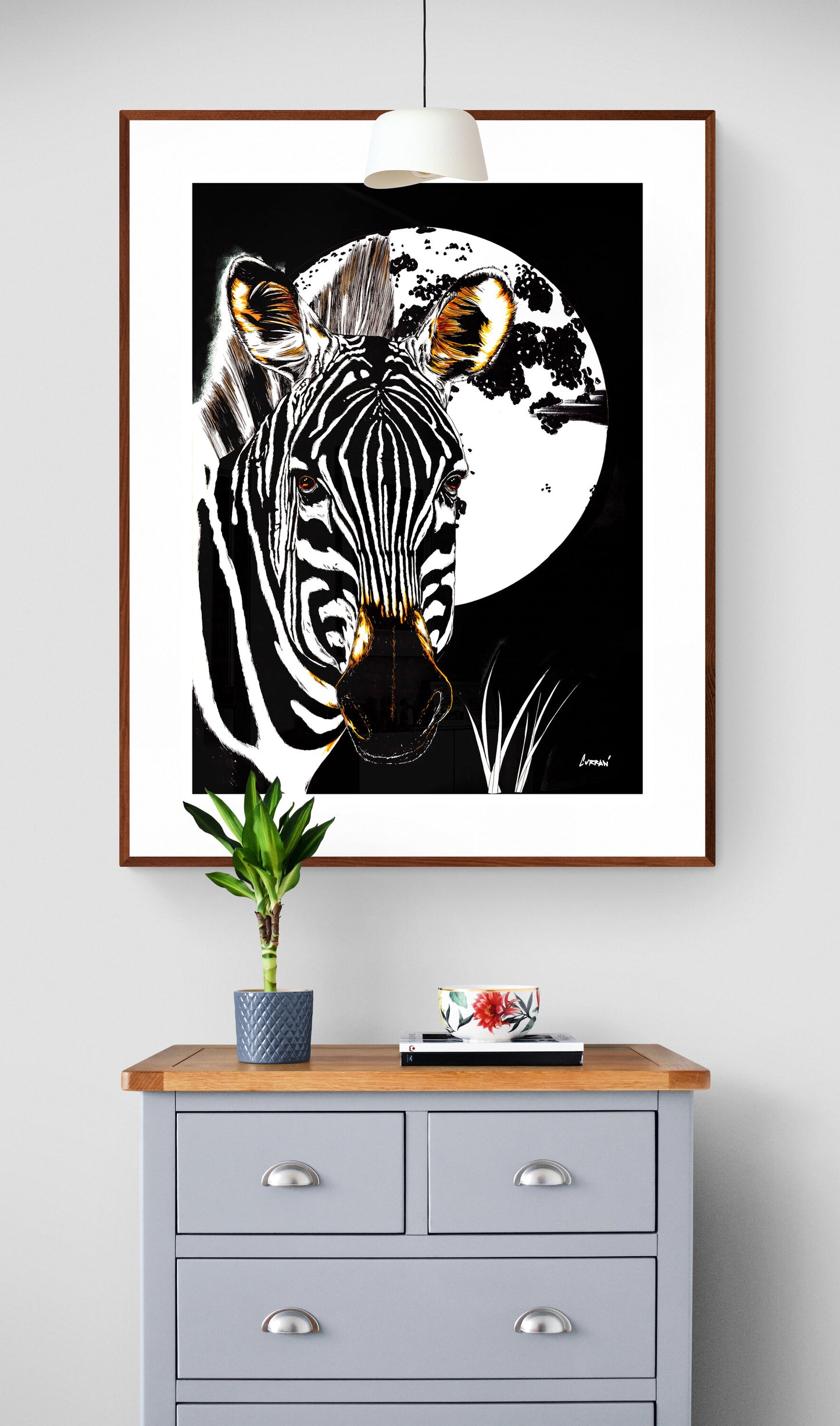 Zebra Wall Art Poster