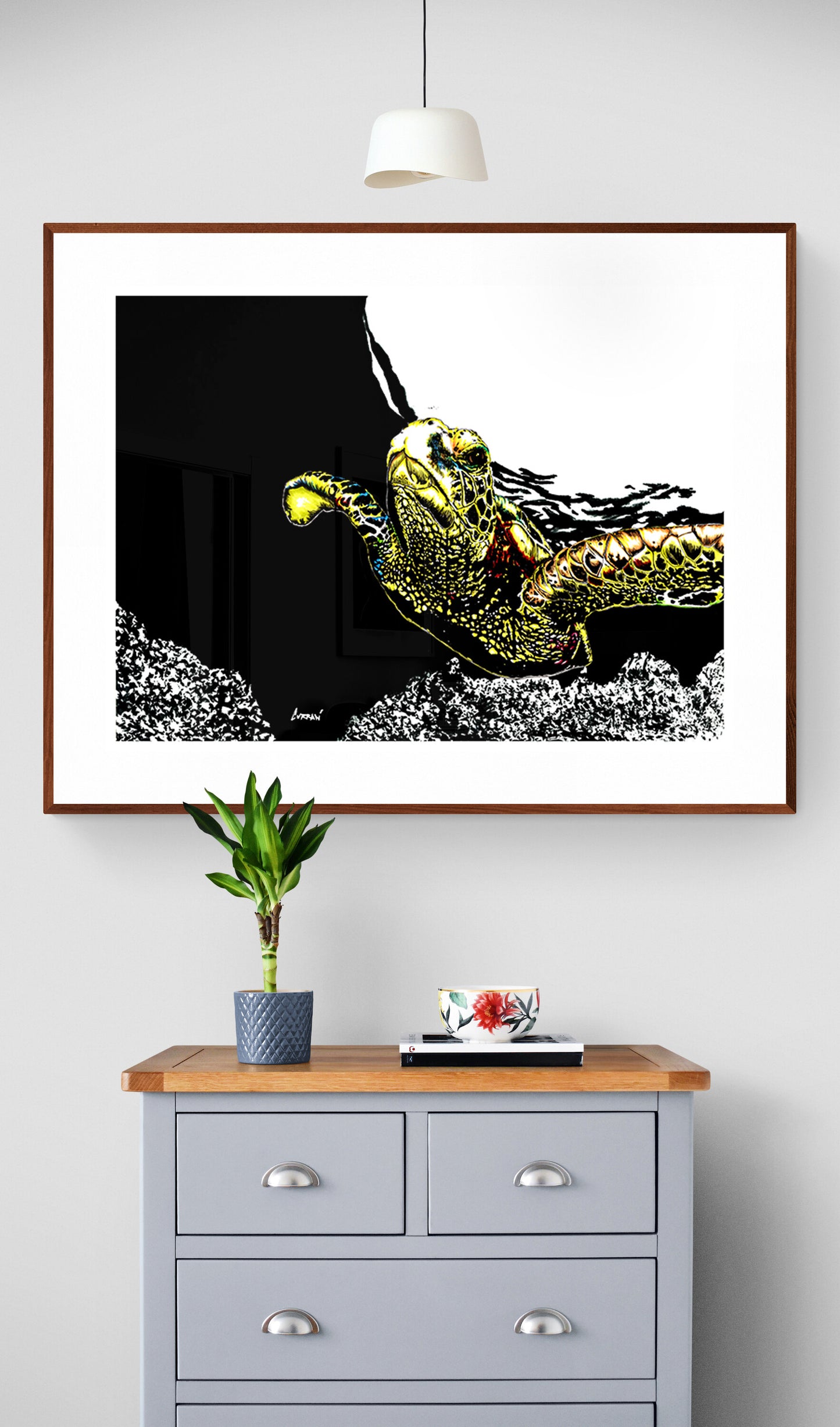 Sea Turtle Wall Art Poster