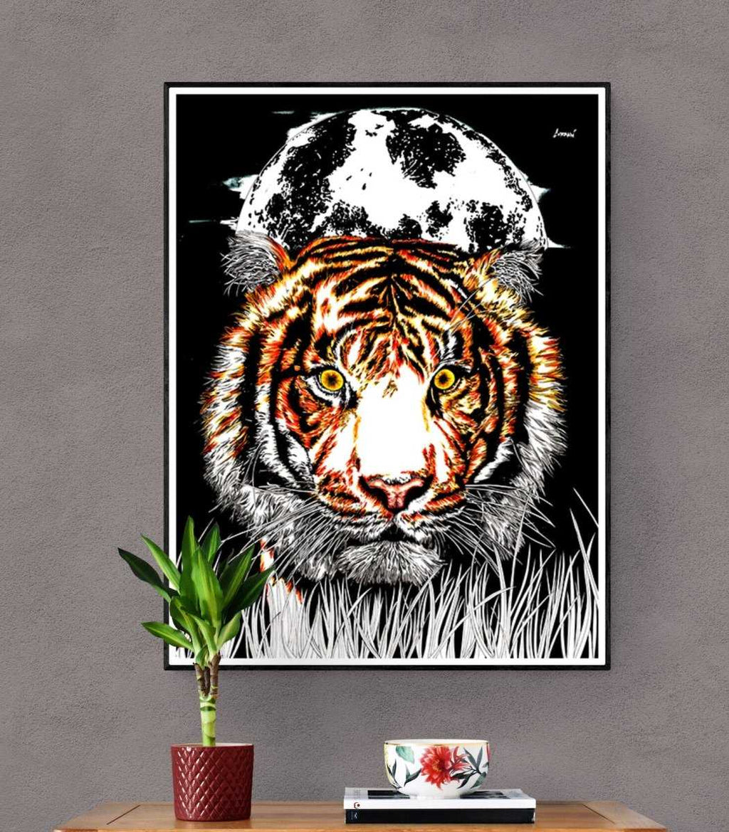 Tiger 1 Digital Art Download by Kris Curran