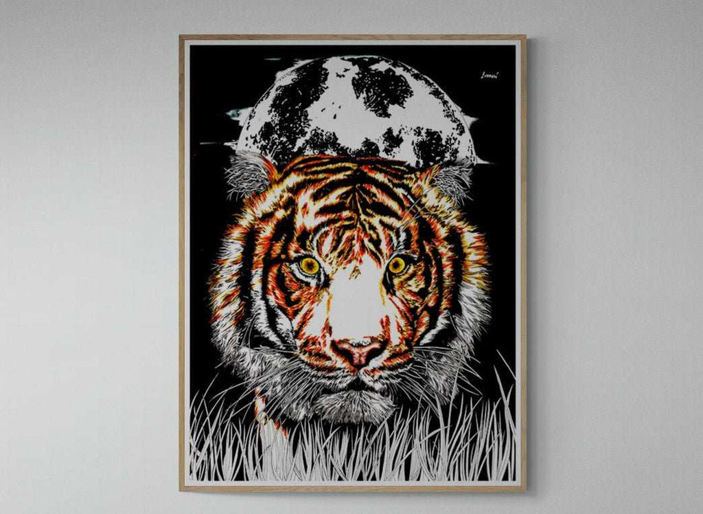 Tiger 1 Digital Art Download by Kris Curran