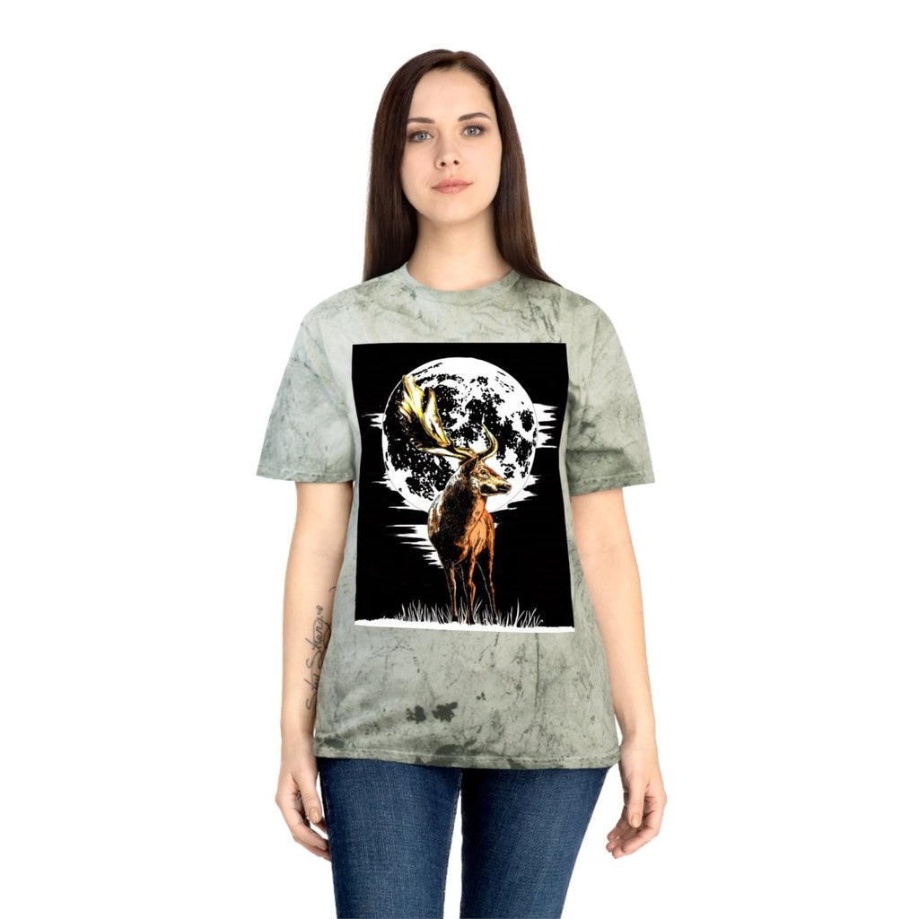 Unisex Color Blast Forest Deer T-Shirt | Nature - Inspired Graphic Tee - Curran Artworks