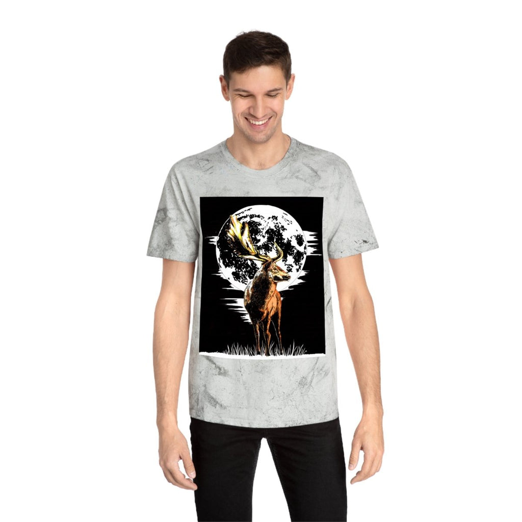Unisex Color Blast Forest Deer T-Shirt | Nature - Inspired Graphic Tee - Curran Artworks