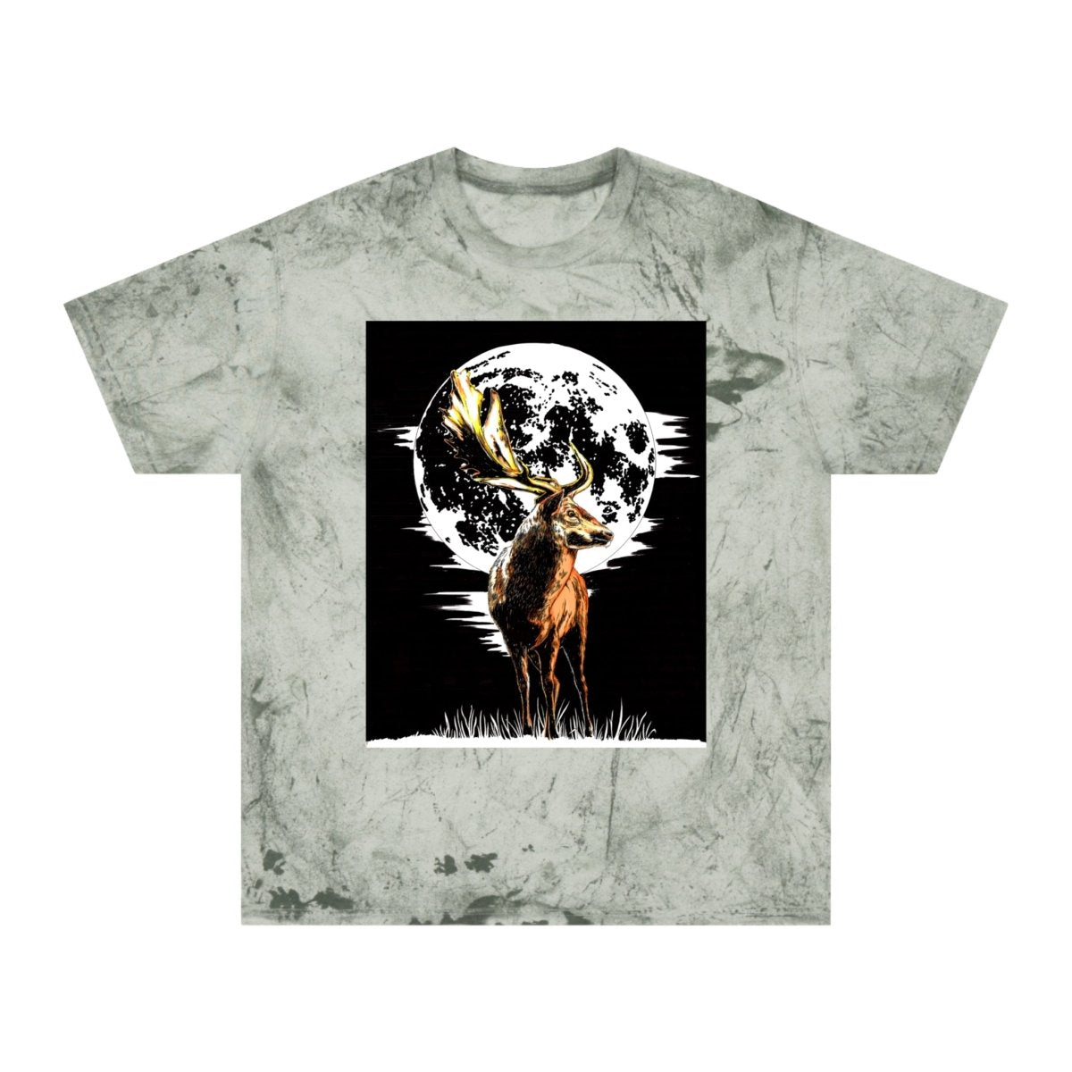 Unisex Color Blast Forest Deer T-Shirt | Nature - Inspired Graphic Tee - Curran Artworks