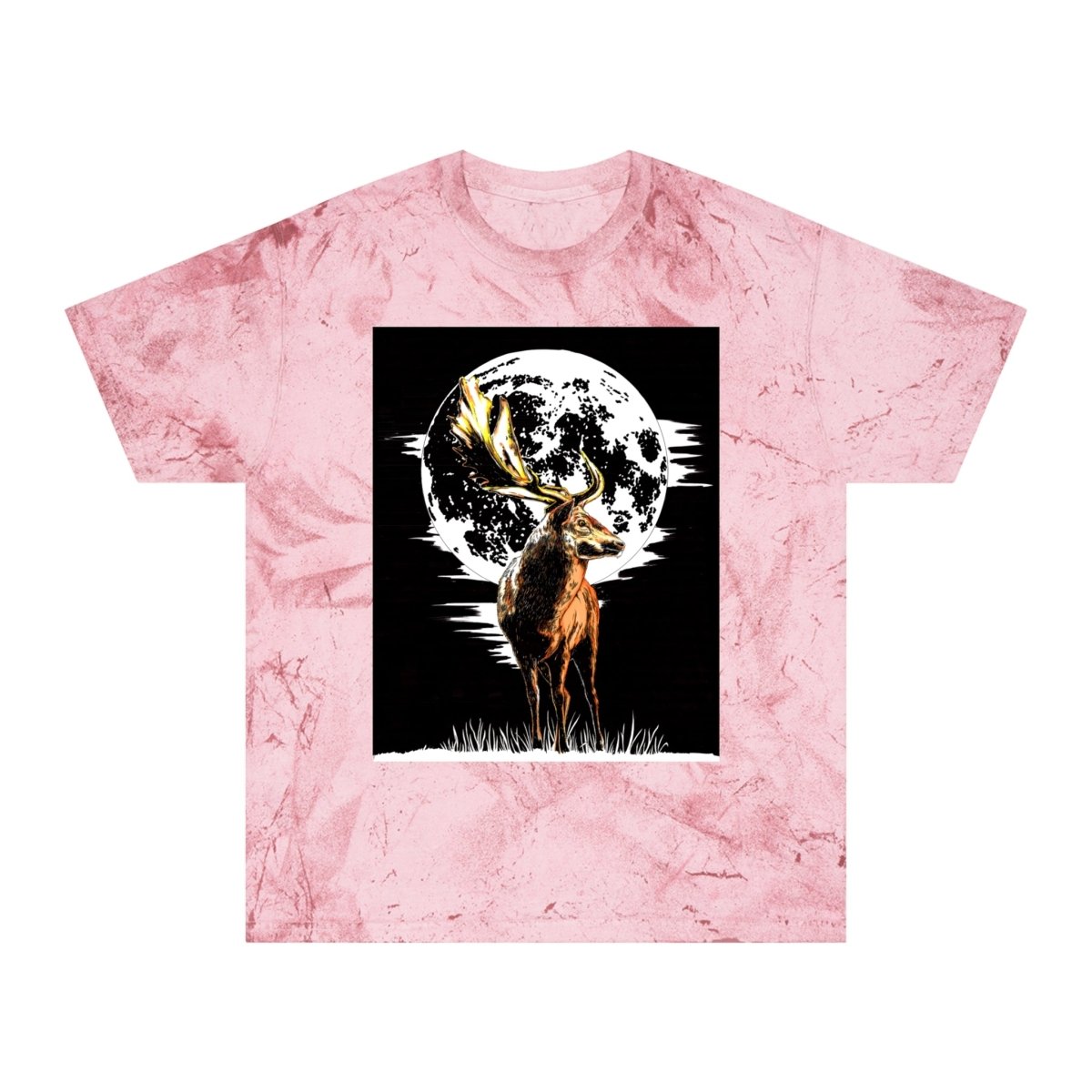 Unisex Color Blast Forest Deer T-Shirt | Nature - Inspired Graphic Tee - Curran Artworks