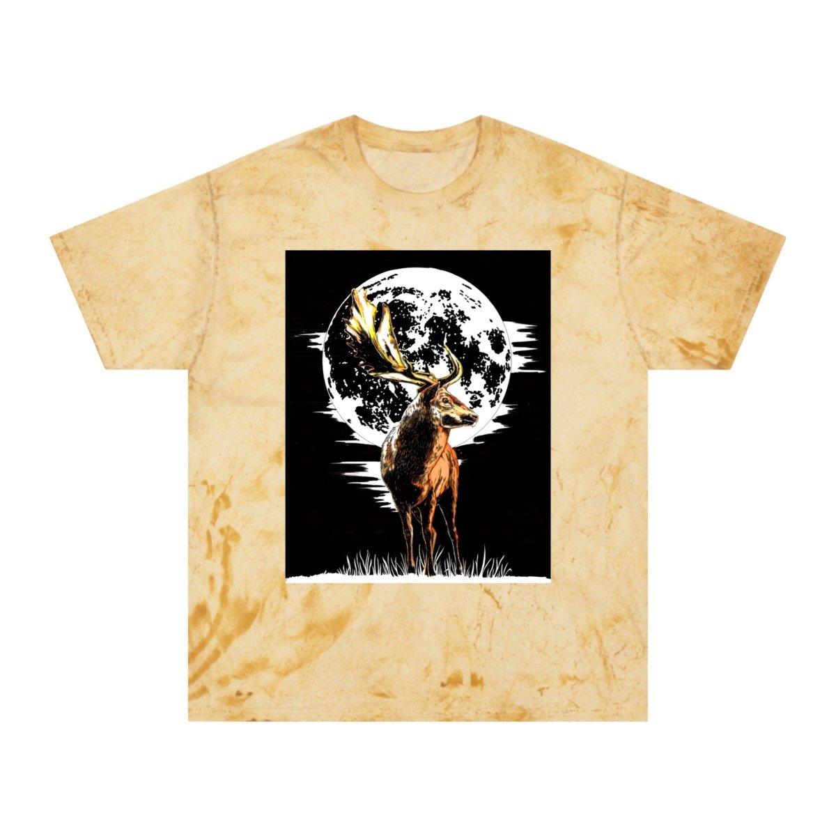 Unisex Color Blast Forest Deer T-Shirt | Nature - Inspired Graphic Tee - Curran Artworks