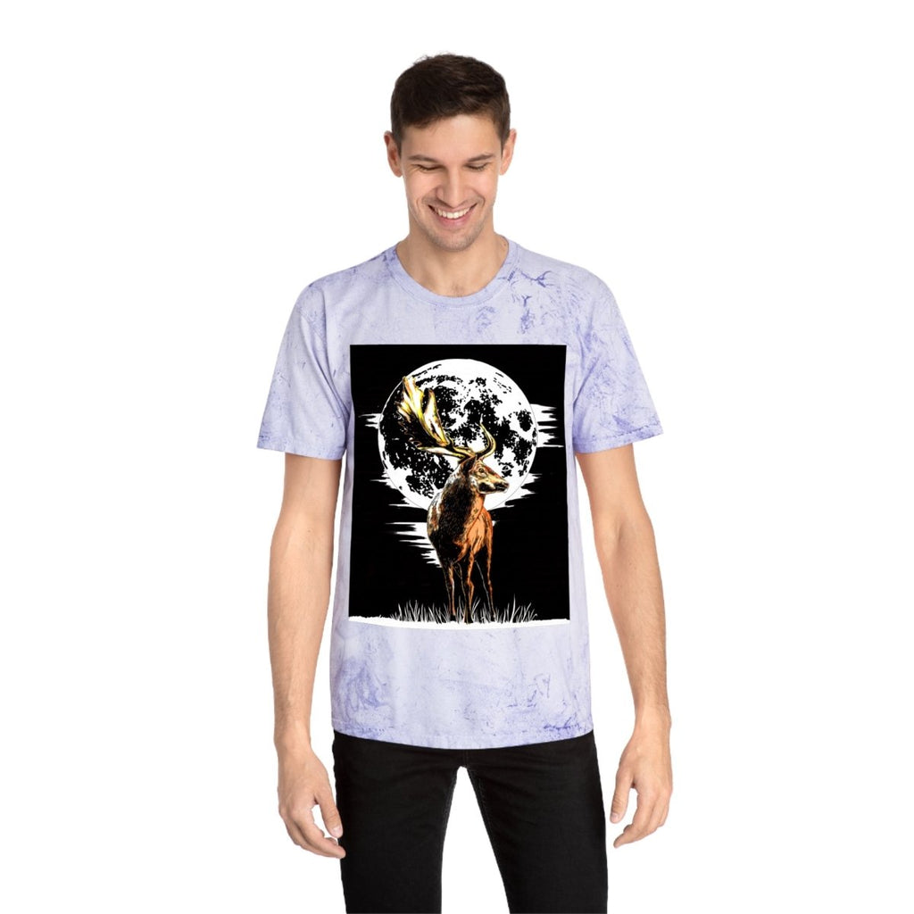 Unisex Color Blast Forest Deer T-Shirt | Nature - Inspired Graphic Tee - Curran Artworks