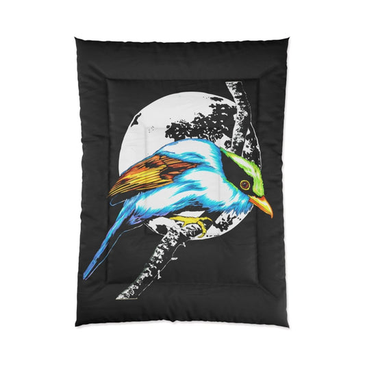 Vibrant Bird Art Comforter - Cozy Bed Cover for Nature Lovers - Curran Artworks