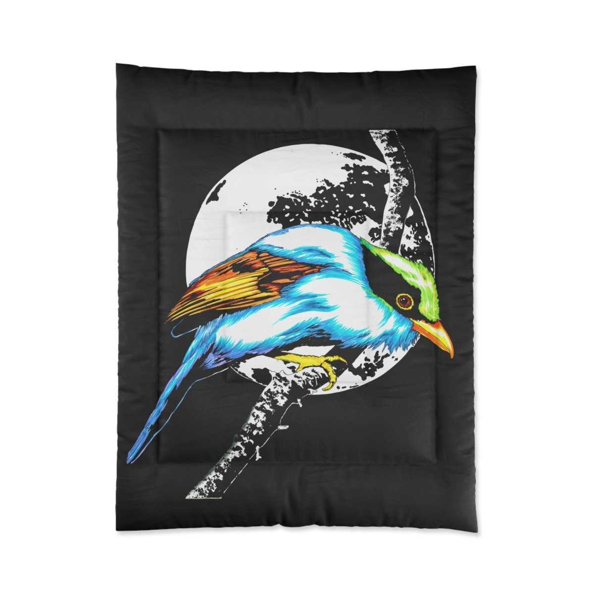 Vibrant Bird Art Comforter - Cozy Bed Cover for Nature Lovers - Curran Artworks
