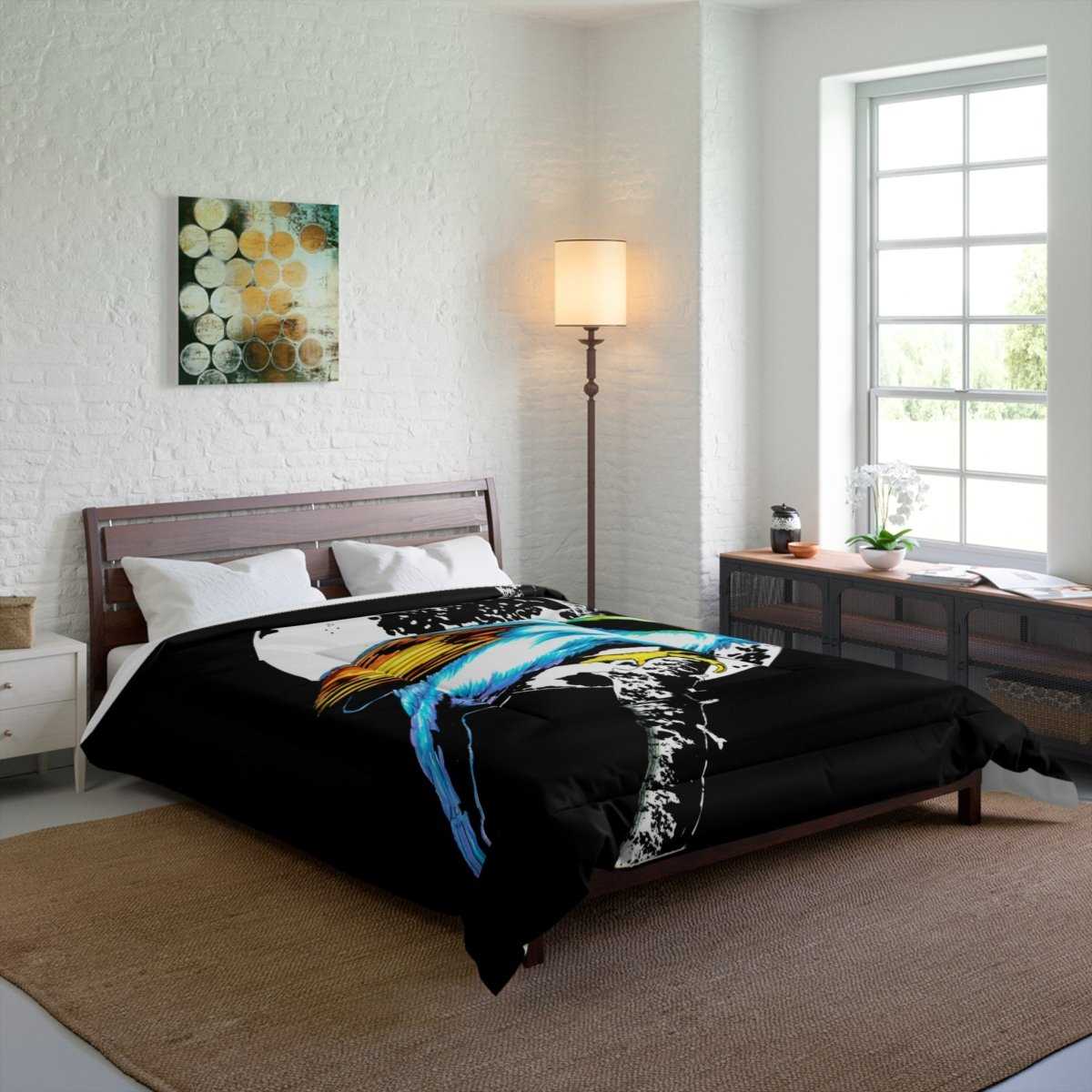 Vibrant Bird Art Comforter - Cozy Bed Cover for Nature Lovers - Curran Artworks