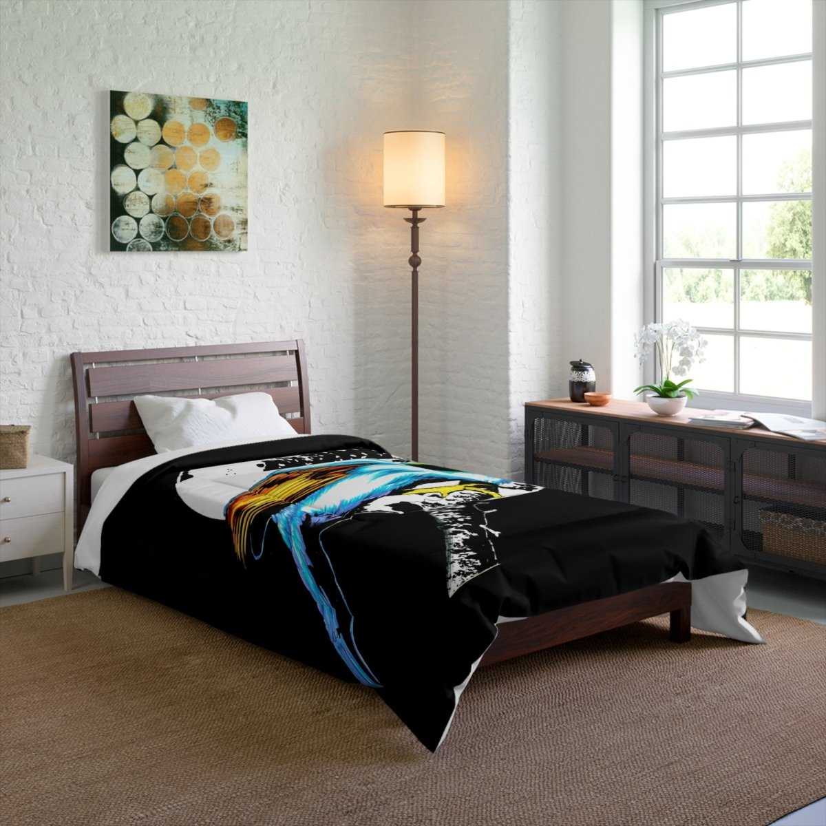 Vibrant Bird Art Comforter Bed Cover for Nature Lovers