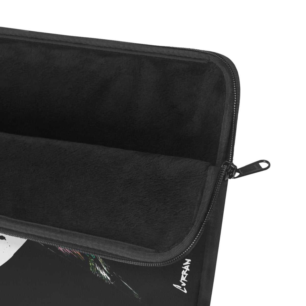 Vibrant Hummingbird Laptop Sleeve - Artistic Hand Drawn Art Design with Moon - Curran Artworks