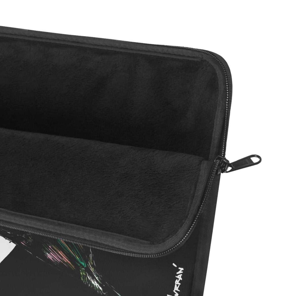 Vibrant Hummingbird Laptop Sleeve - Artistic Hand Drawn Art Design with Moon - Curran Artworks