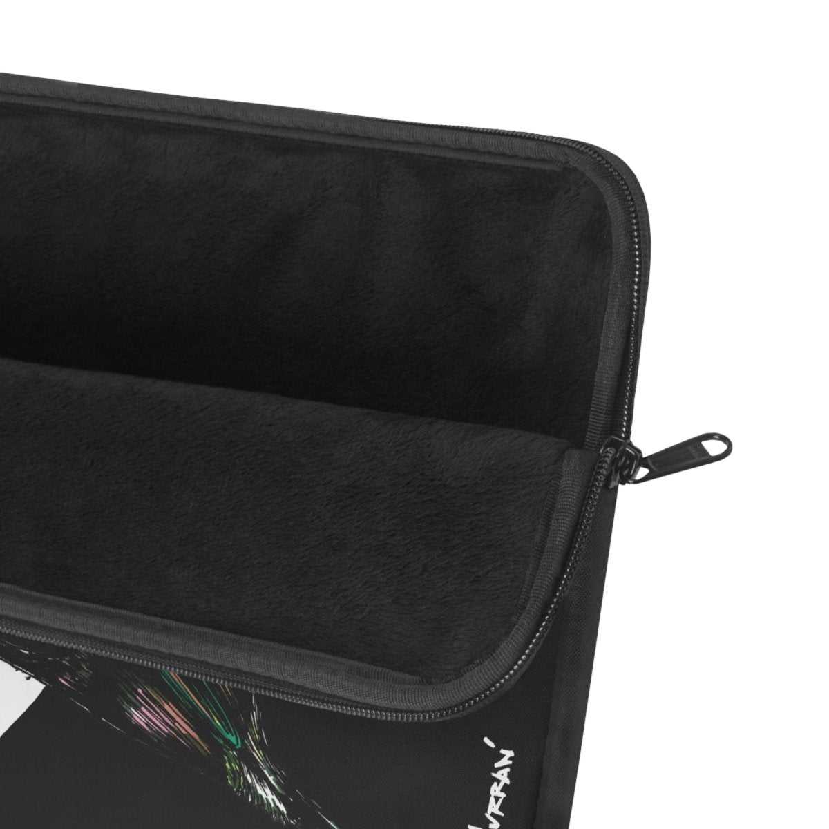 Vibrant Hummingbird Laptop Sleeve - Artistic Hand Drawn Art Design with Moon - Curran Artworks