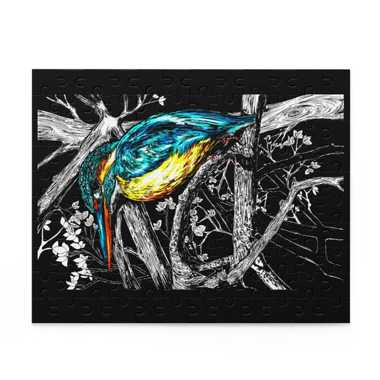 Vibrant Kingfisher Puzzle - 500 - Piece Nature Art - Curran Artworks