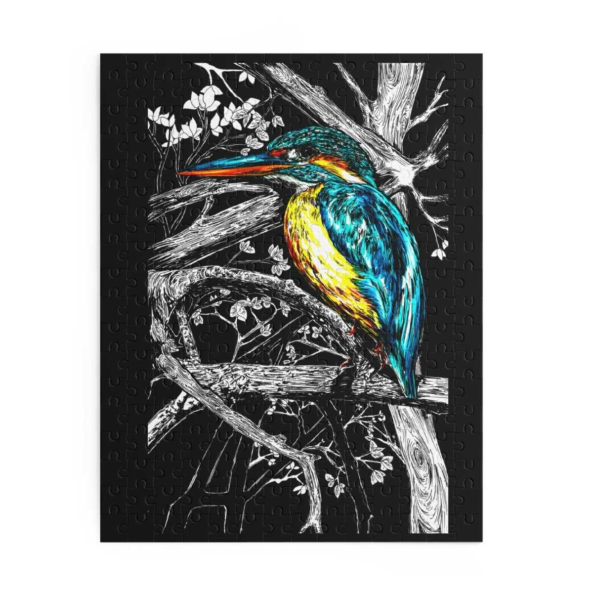 Vibrant Kingfisher Puzzle - 500 - Piece Nature Art - Curran Artworks