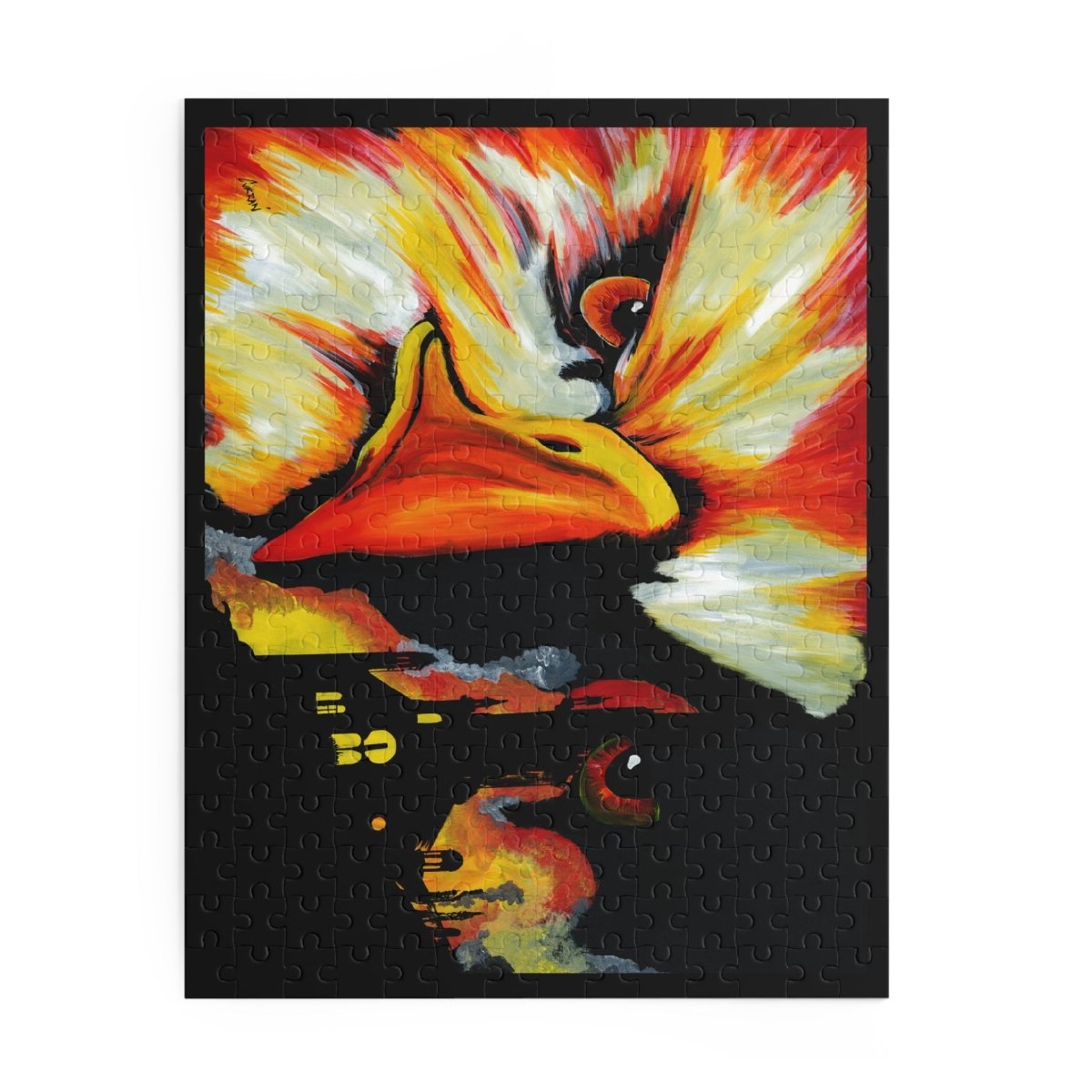 Vibrant Phoenix Art Puzzle - 120 & 252 Piece Jigsaw for Art Lovers - Curran Artworks