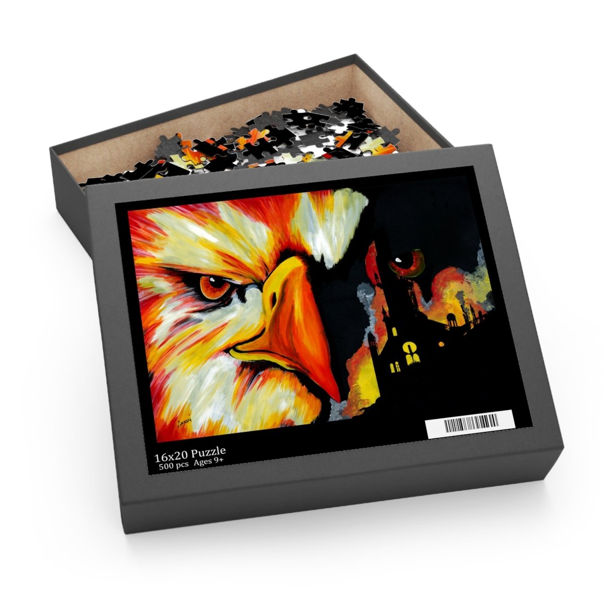 Vibrant Phoenix Art Puzzle - 120 & 252 Piece Jigsaw for Art Lovers - Curran Artworks