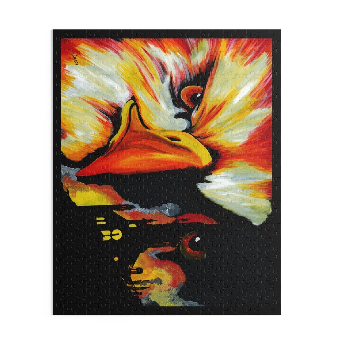 Vibrant Phoenix Art Puzzle - 120 & 252 Piece Jigsaw for Art Lovers - Curran Artworks