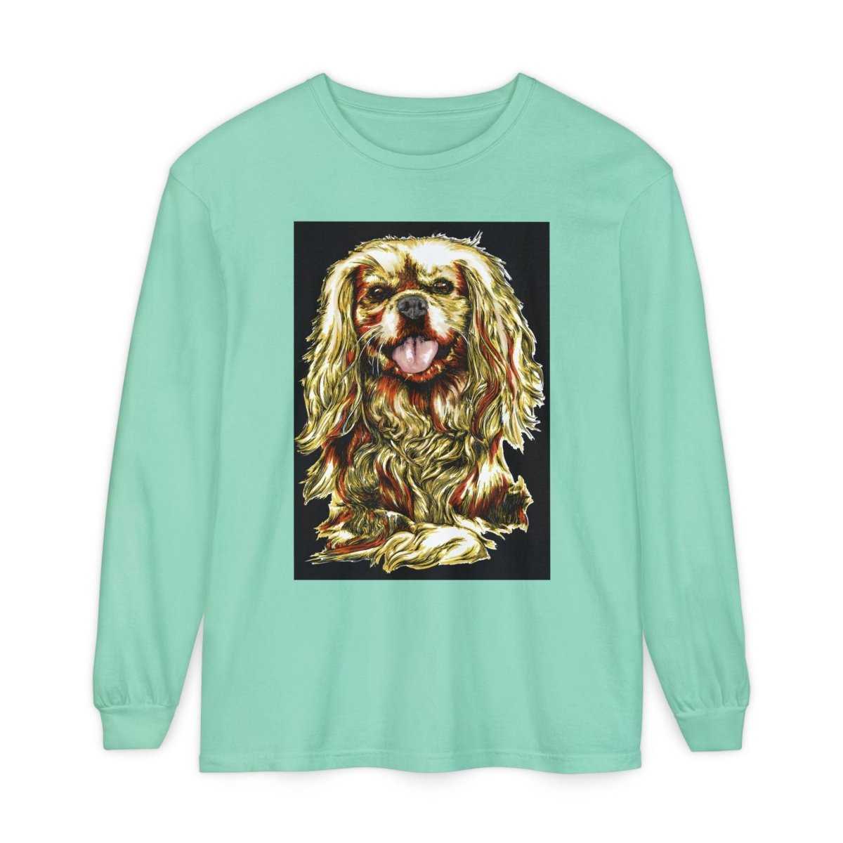 Vintage Dog Portrait Long Sleeve T-Shirt - Perfect Gift for Pet Lovers - Curran Artworks