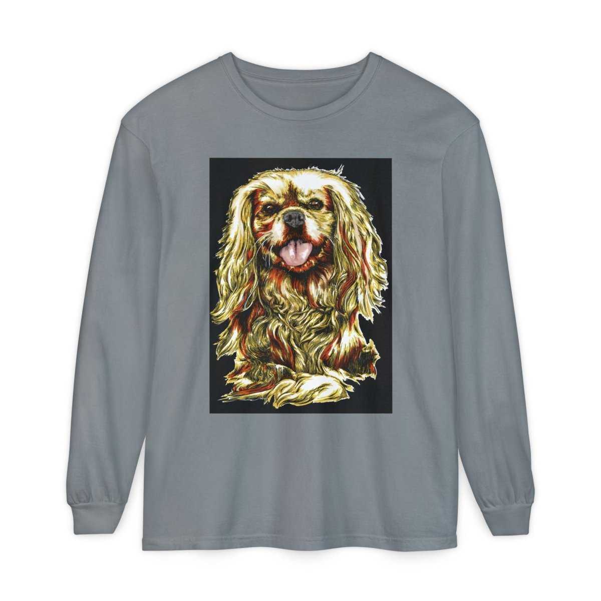 Vintage Dog Portrait Long Sleeve T-Shirt - Perfect Gift for Pet Lovers - Curran Artworks