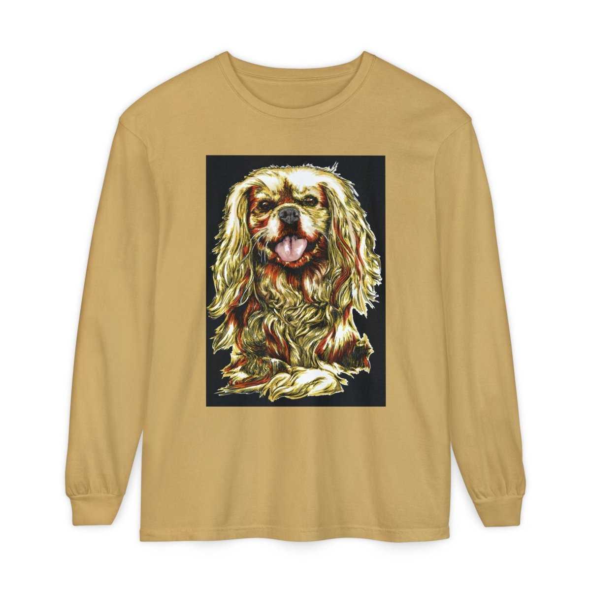 Vintage Dog Portrait Long Sleeve T-Shirt - Perfect Gift for Pet Lovers - Curran Artworks