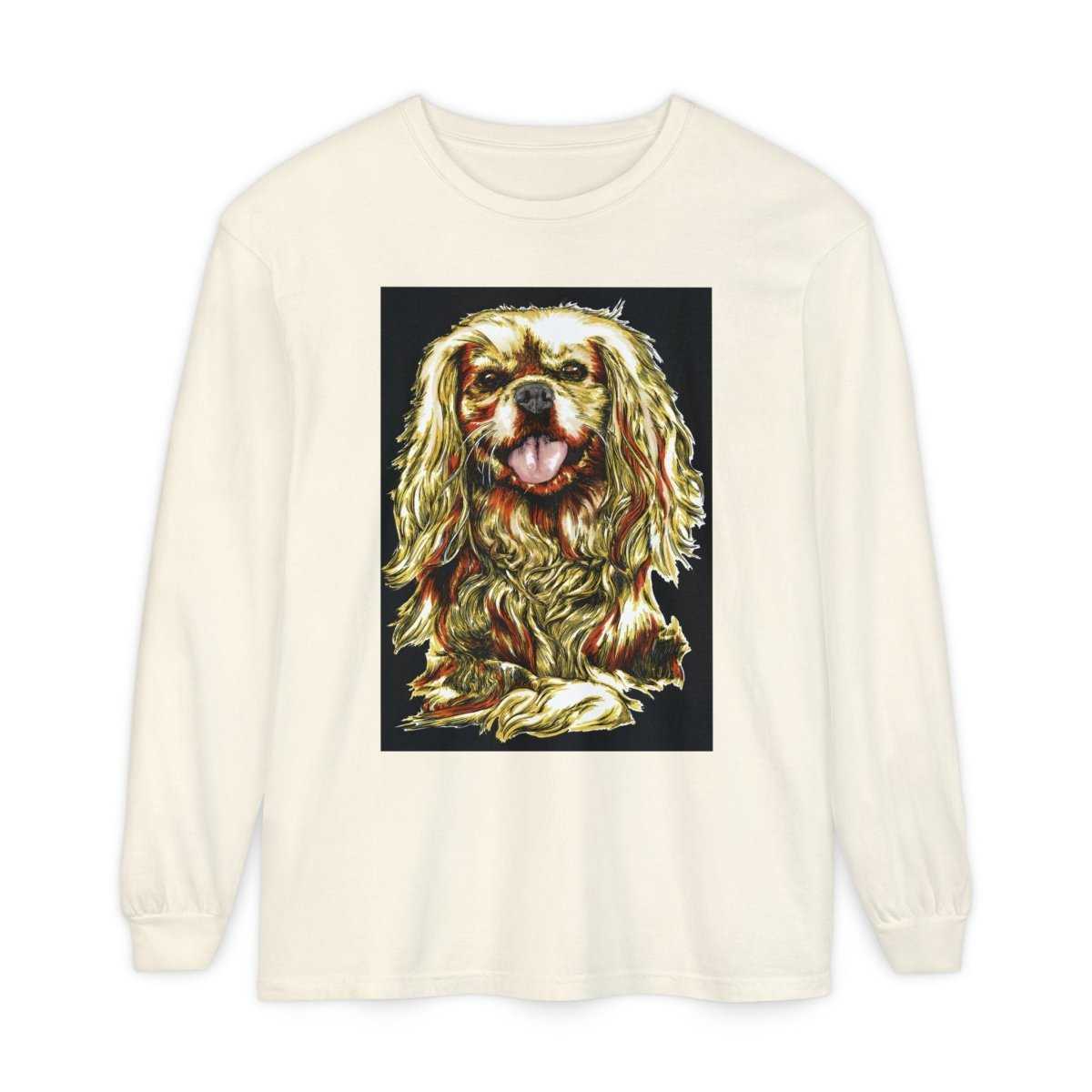 Vintage Dog Portrait Long Sleeve T-Shirt - Perfect Gift for Pet Lovers - Curran Artworks