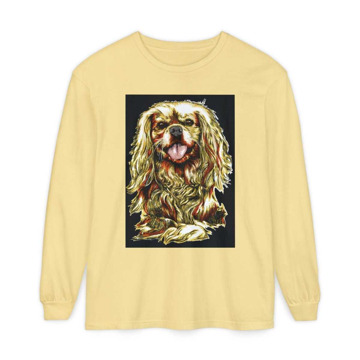Vintage Dog Portrait Long Sleeve T-Shirt - Perfect Gift for Pet Lovers - Curran Artworks
