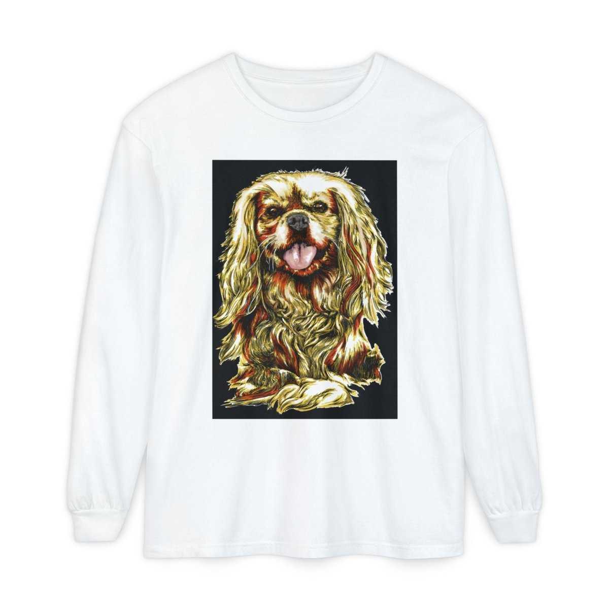 Vintage Dog Portrait Long Sleeve T-Shirt - Perfect Gift for Pet Lovers - Curran Artworks