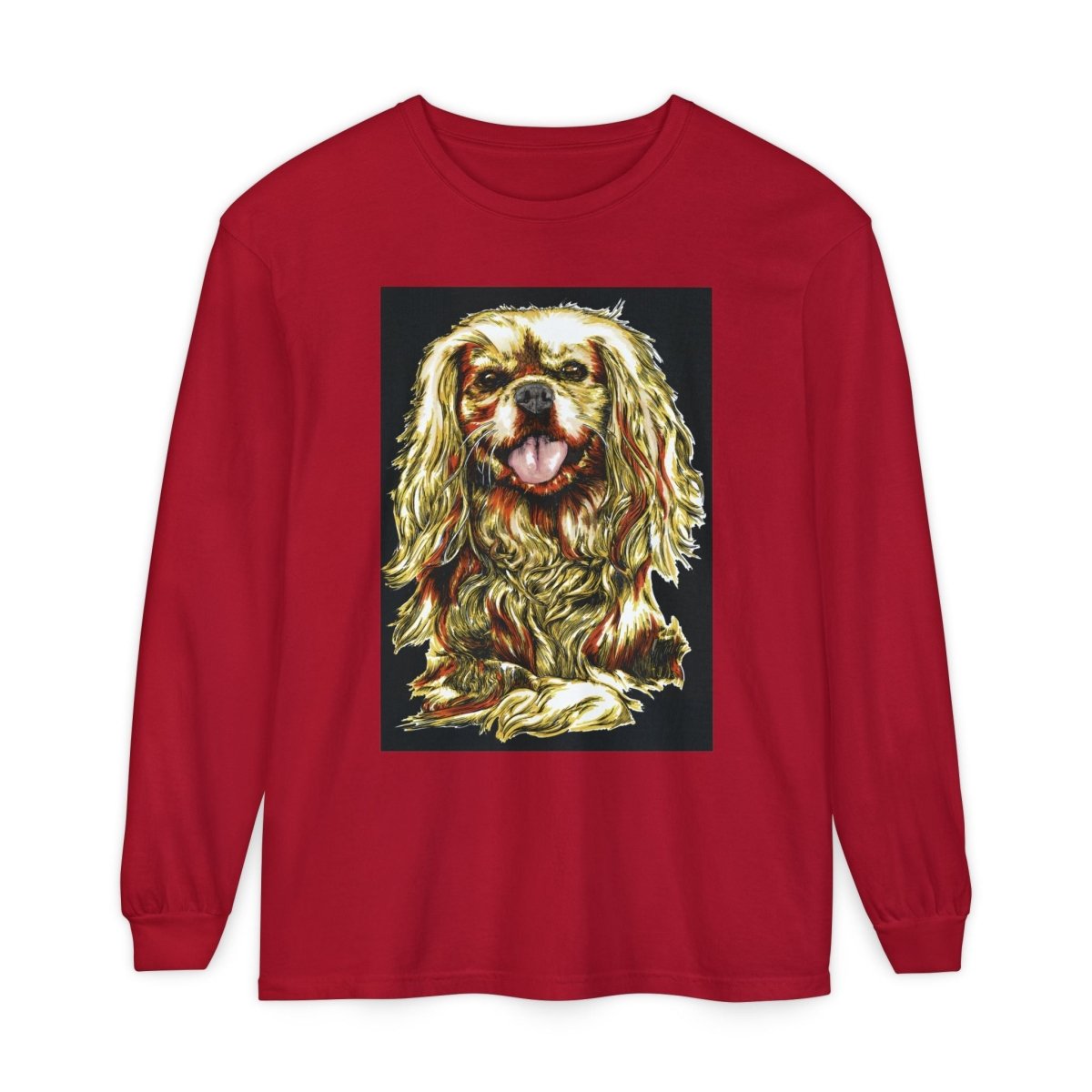 Vintage Dog Portrait Long Sleeve T-Shirt - Perfect Gift for Pet Lovers - Curran Artworks