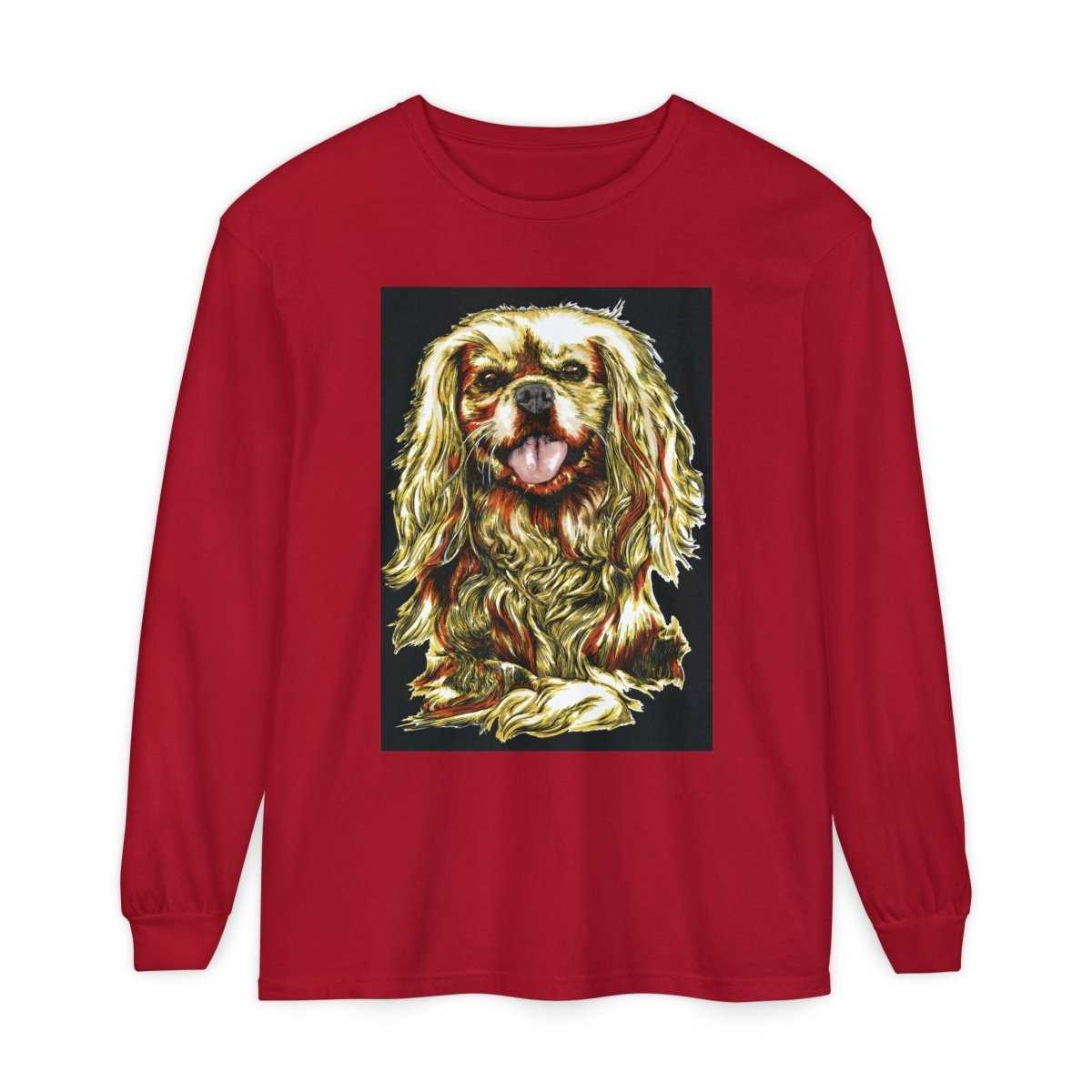 Vintage Dog Portrait Long Sleeve T-Shirt - Perfect Gift for Pet Lovers - Curran Artworks