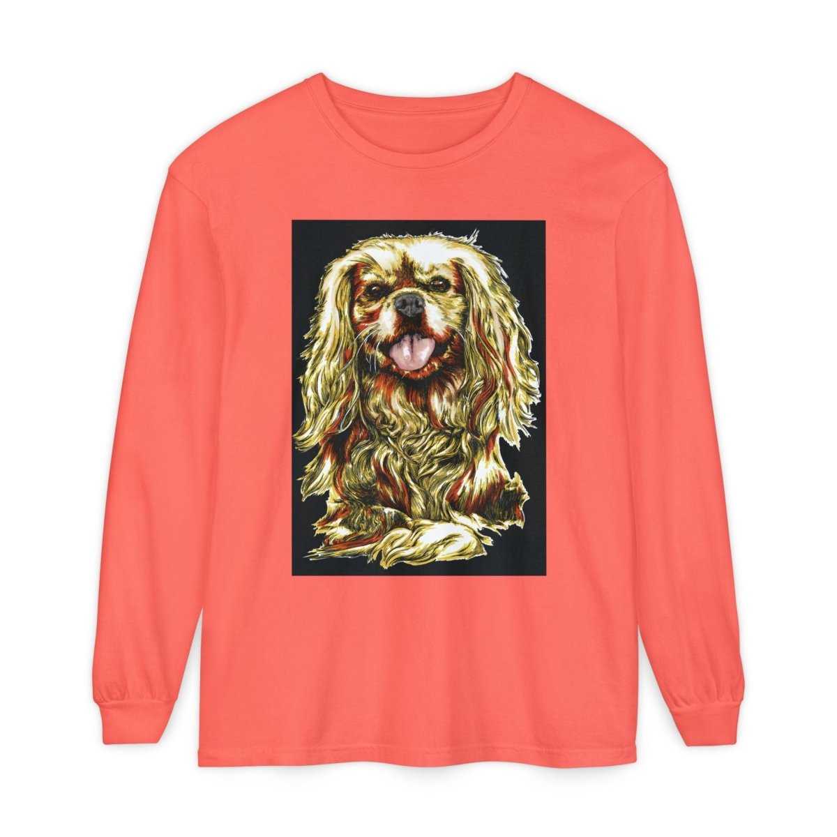 Vintage Dog Portrait Long Sleeve T-Shirt - Perfect Gift for Pet Lovers - Curran Artworks