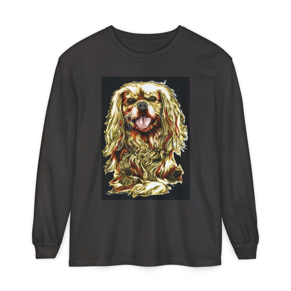 Vintage Dog Portrait Long Sleeve T-Shirt - Perfect Gift for Pet Lovers - Curran Artworks