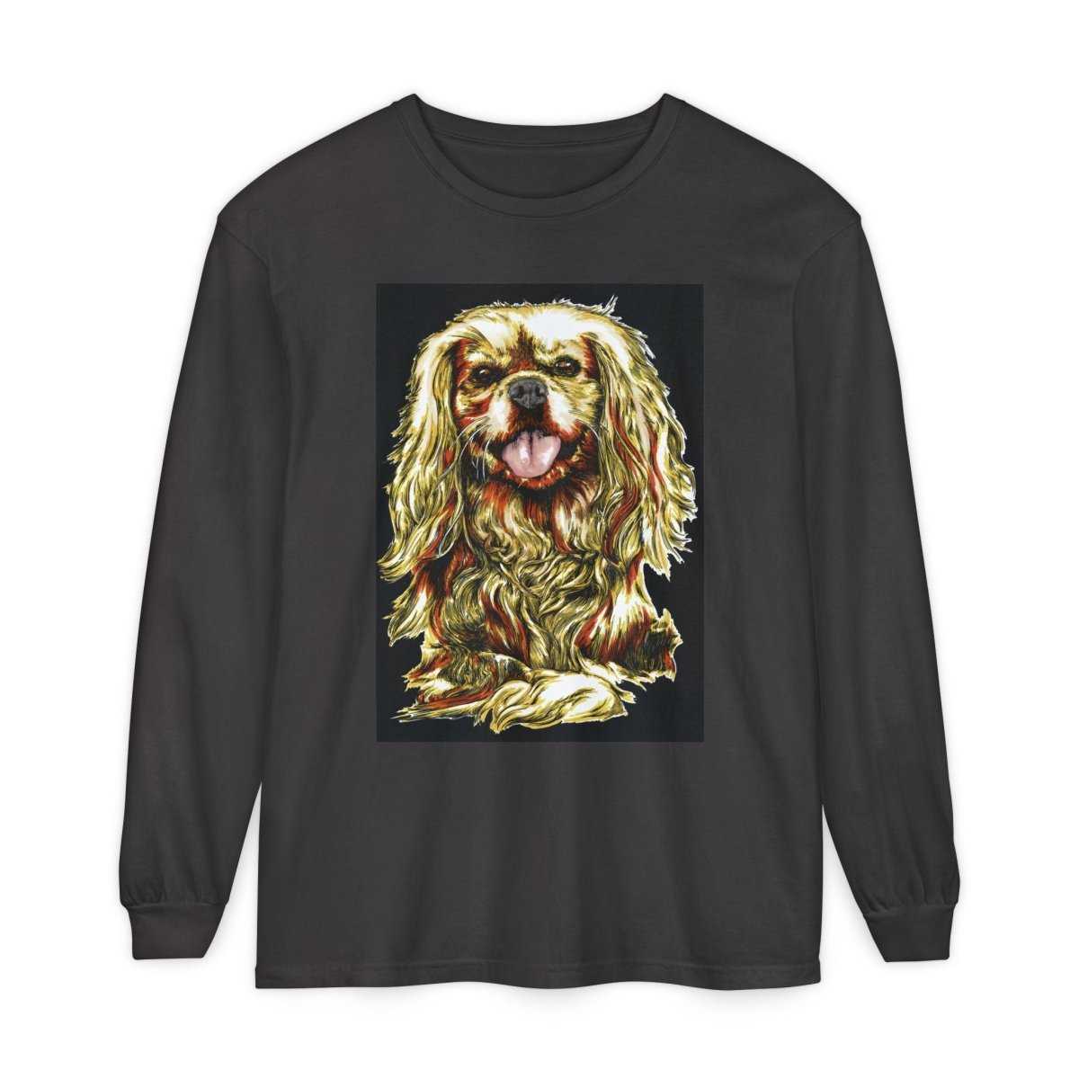 Vintage Dog Portrait Long Sleeve T-Shirt - Perfect Gift for Pet Lovers - Curran Artworks