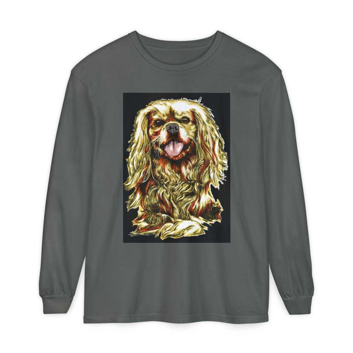Vintage Dog Portrait Long Sleeve T-Shirt - Perfect Gift for Pet Lovers - Curran Artworks