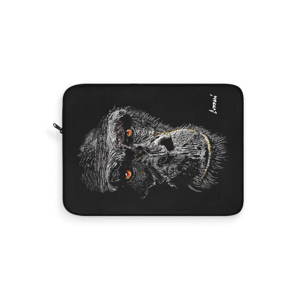 Wild Gorilla Laptop Sleeve - Hand Drawn Stylish Art & Protective Case for Tech Lovers - Curran Artworks