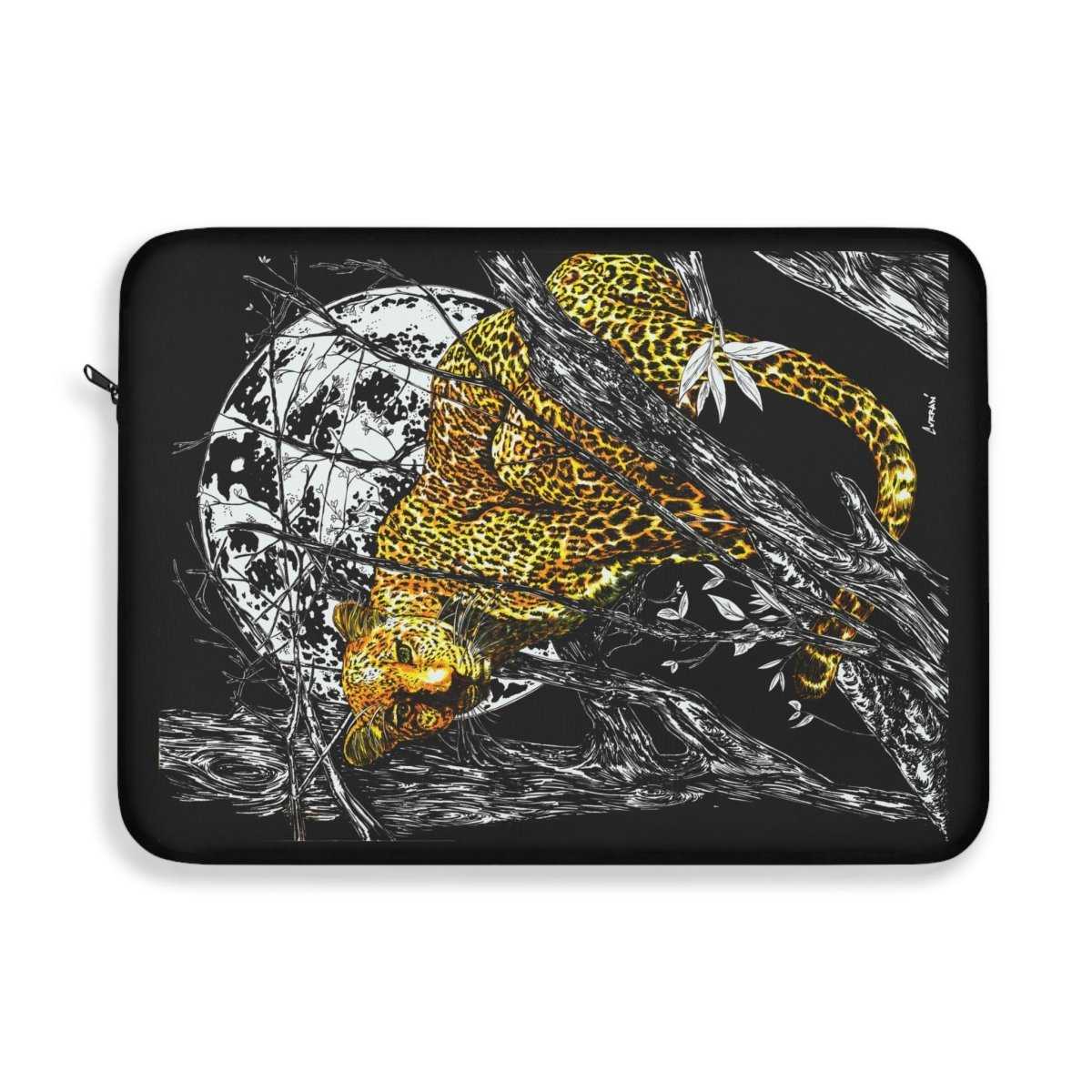 Wildlife Cheetah Laptop Sleeve - Stylish & Protective Tech Accessory - Curran Artworks
