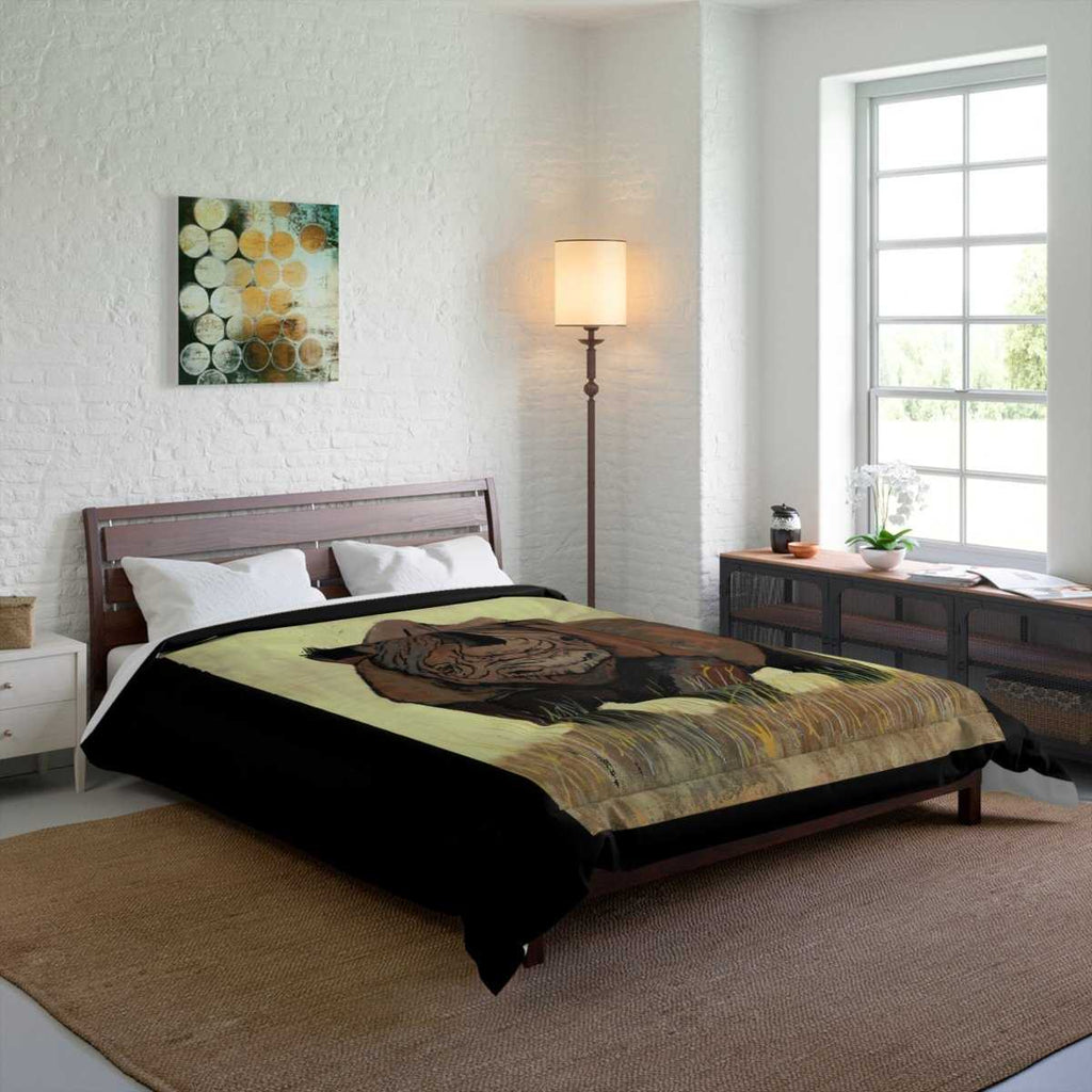 Wildlife - Inspired Rhino Comforter for Nature Lovers - Curran Artworks