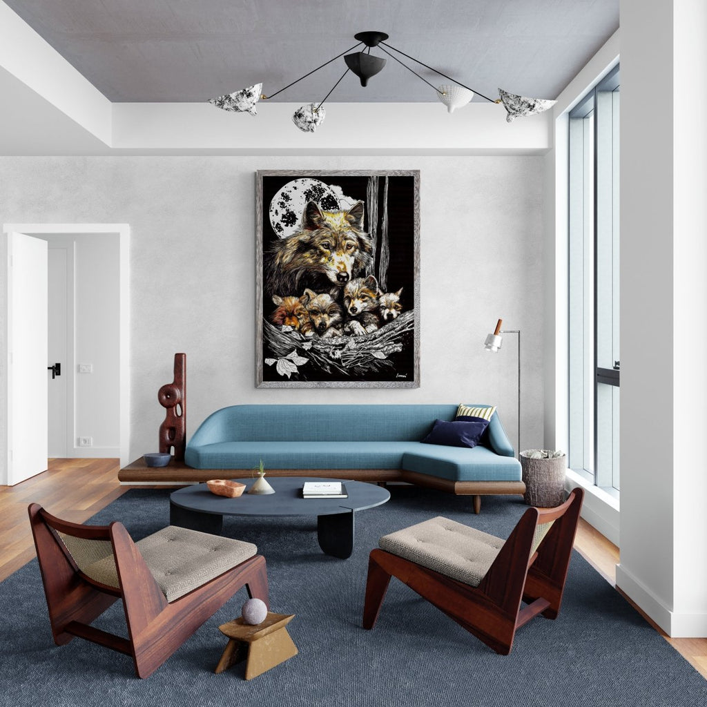 Wolf and Cubs Digital Download - Curran Artworks