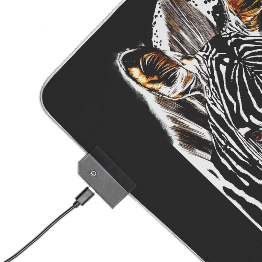Zebra LED Gaming Mouse Pad Perfect Birthday Gift