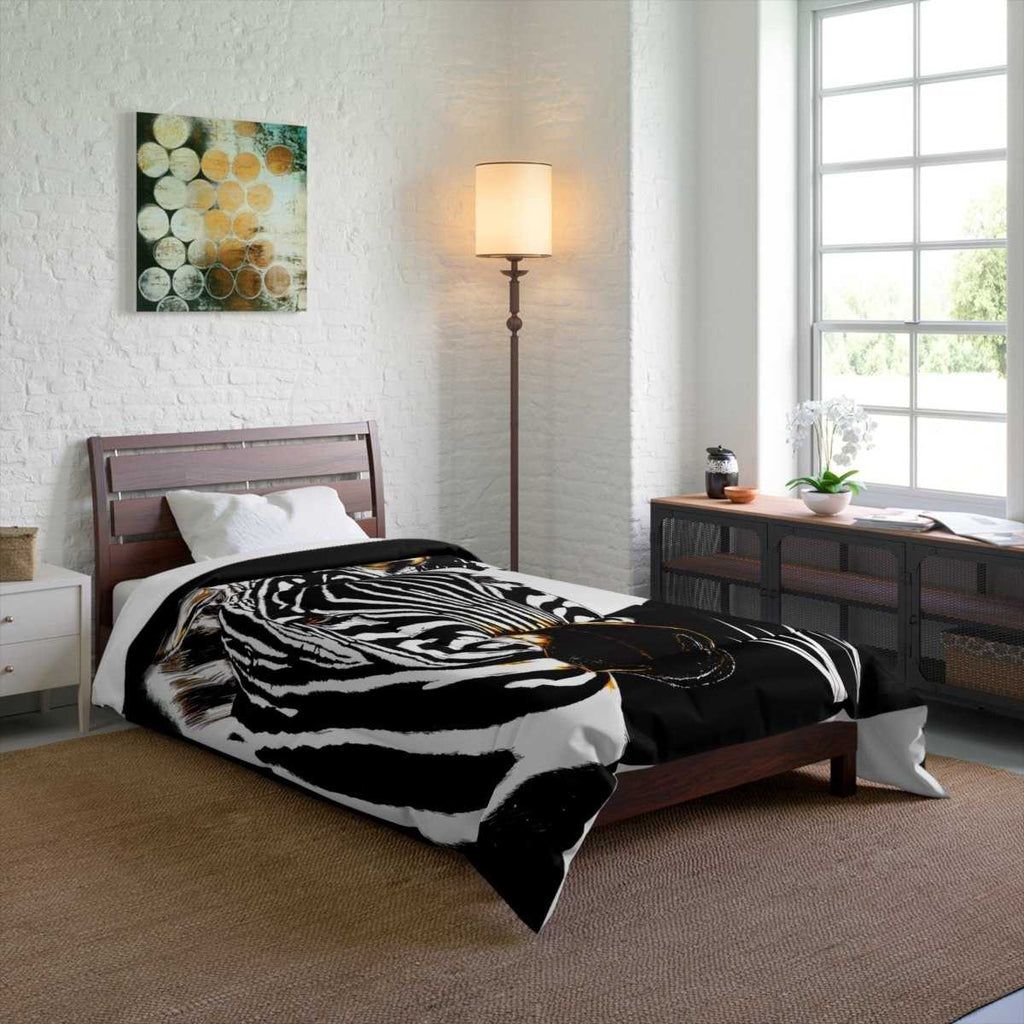 Zebra Comforter Bold Animal Design for Stylish Bedrooms