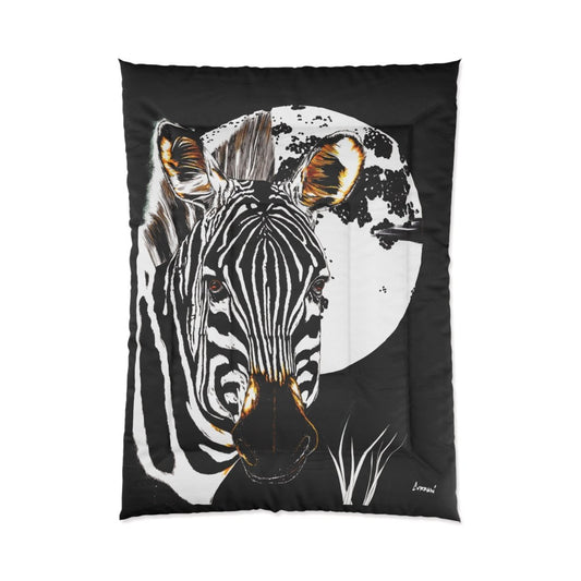 Zebra Print Comforter - Bold Animal Design for Stylish Bedrooms - Curran Artworks